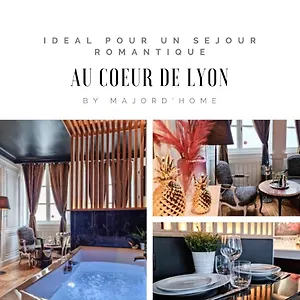  Appartement Majord'Home - Le Boudoir - Balnéo - Lyon Centre France